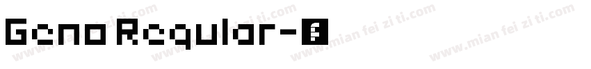 Geno Regular字体转换